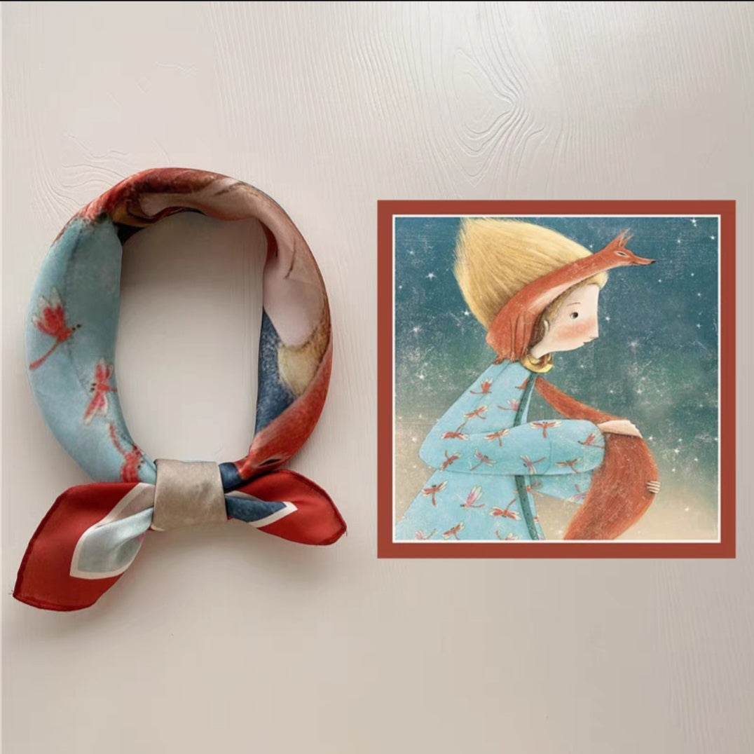 SF25052 Satin Bandana- Fox