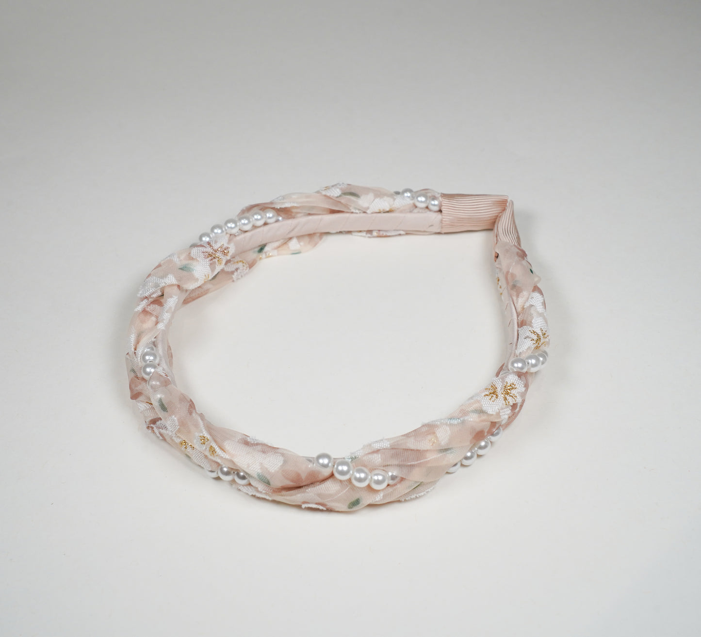 H24011 Pearl Braided Headband