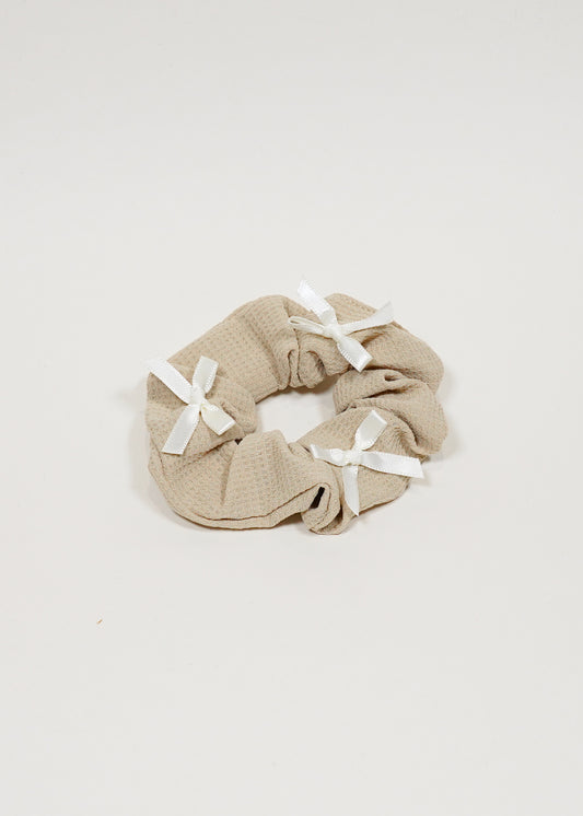 H25007 Brown Scruncies with Bows
