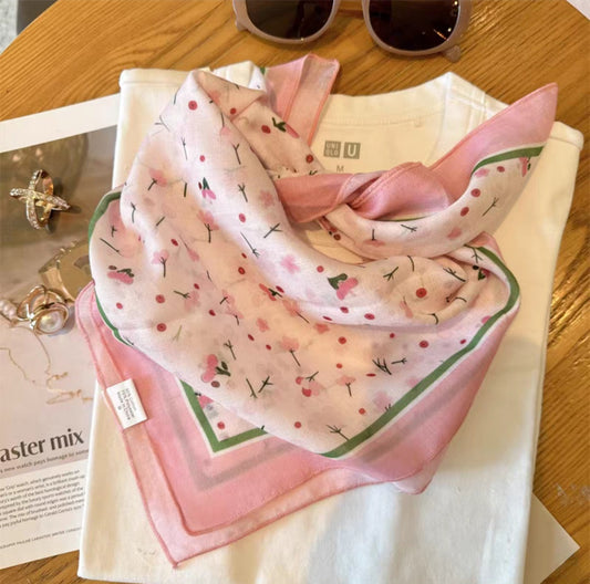 SF25037- Cotton Bandana- Pink