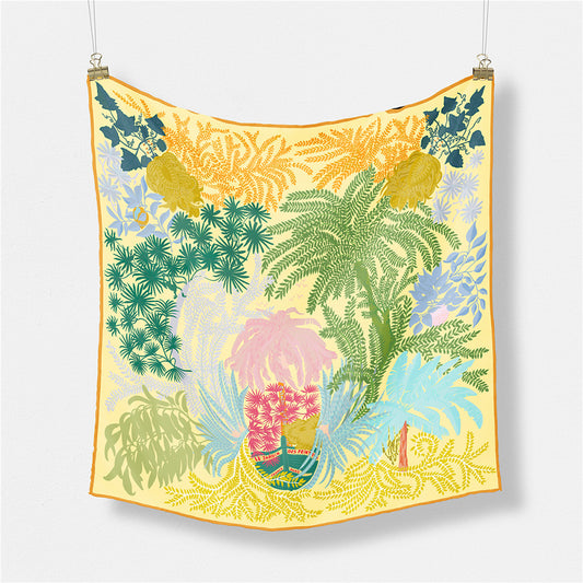 SF25065 Satin Bandana- Yellow